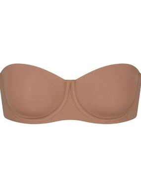 SKIMS Strapless Seamless Bandeau Bra in Tan